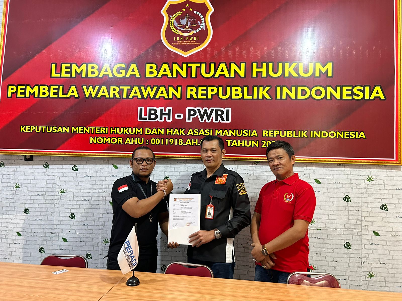 Anggi Ridho Qodrat Resmi Ditunjuk Sebagai Ketua LBH PWRI DPC Lampung Utara