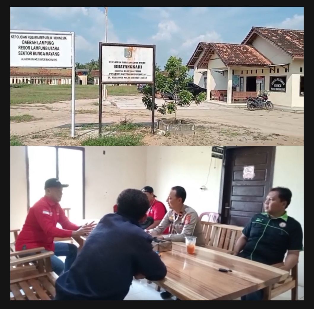 PWRI Lampung Utara Lakukan Kunjungan ke Polsek Bunga Mayang